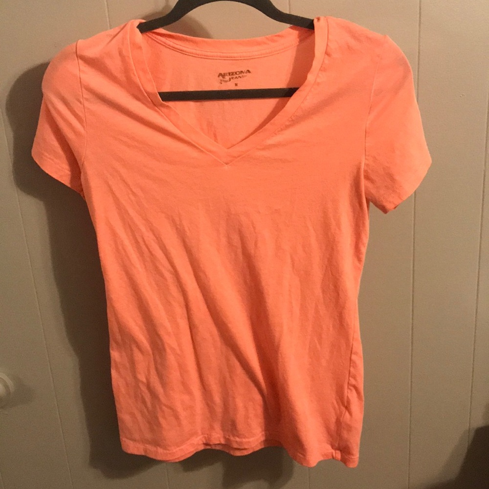 Peach Short Sleeve Top